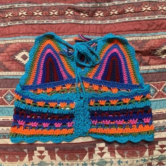 WoWo Crotchet Halter Top Size Small - Picture 4 of 5